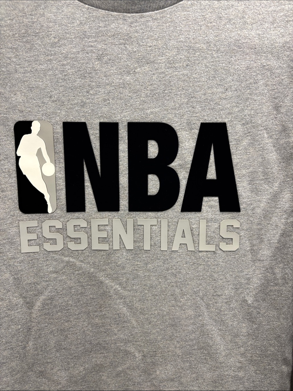 Essentials Men's Brown NBA Logo Short-Sleeve Tee